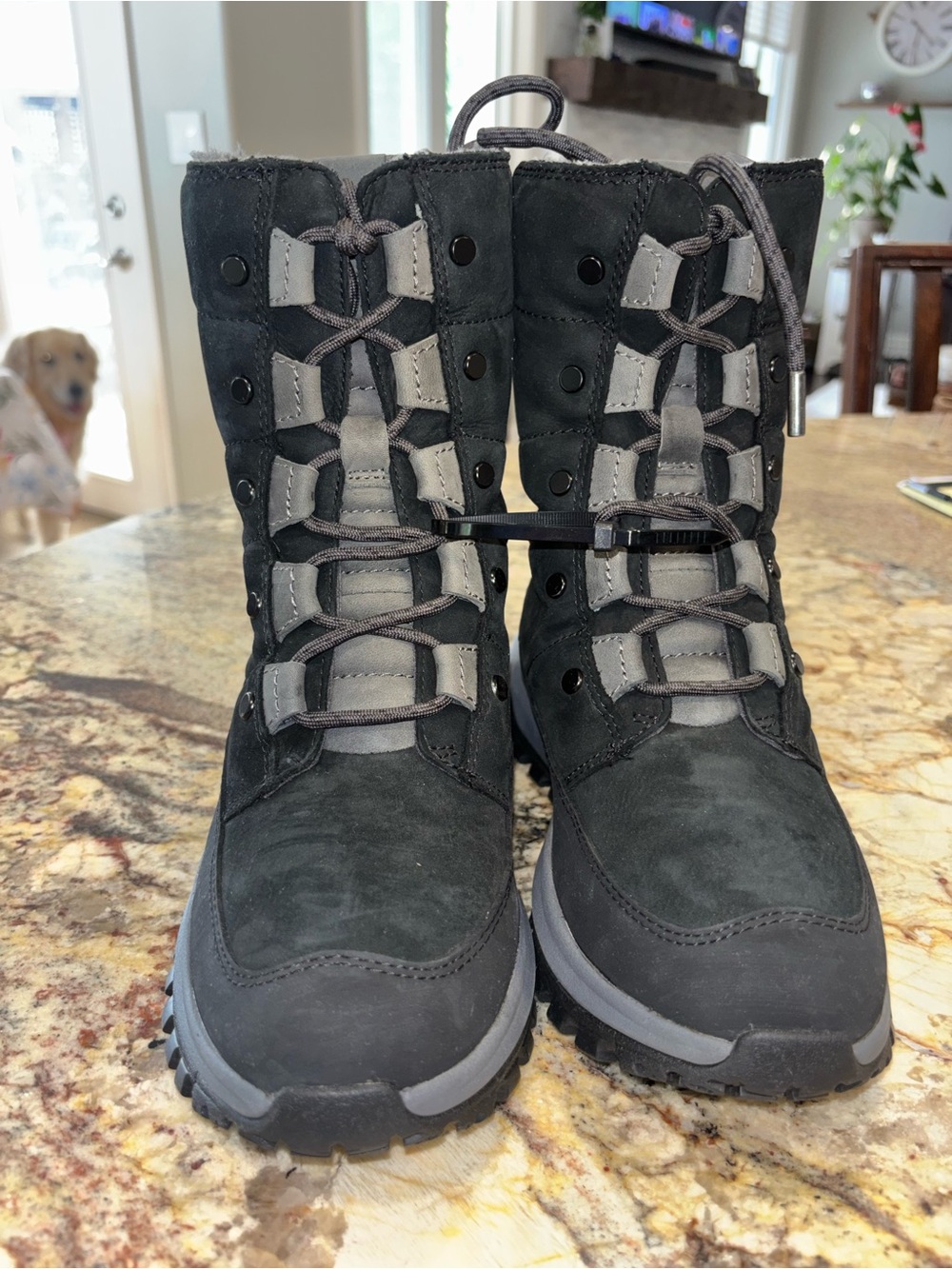 SPYDER Ridge Insulated Women's Black/Grey Lace-Up Winter Boot Sz 7.5 NEW - Picture 4 of 10